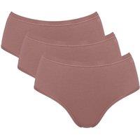 Sloggi Women's GO Daily Cotton Midi Briefs (3 Pack) in Pink | Size: 16