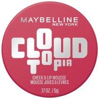 Maybelline Women's Cloudtopia Blush Cheek & Lip Mousse, Up to 14H Cheek Colour 5g in Etheal Rouge