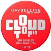 Maybelline Women's Cloudtopia Blush Cheek & Lip Mousse, Up to 14H Cheek Colour 5g in Divine Crimson