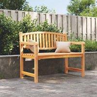 Berkfield Home Garden Bench 114x59x87 cm Solid Teak Wood in Brown | Size: 114 x 59 x 87 cm