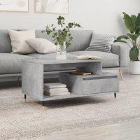 Berkfield Home Coffee Table Concrete Grey 90x49x45 cm Engineered Wood | Size: 90 x 49 x 45 cm