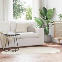 Berkfield Home Rugs Cream Polyester 120 x 170 cm Area Rugs Other | Size: Medium