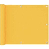 Berkfield Home Balcony Screen Yellow 75x600 cm Oxford Fabric