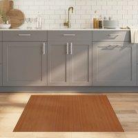 Berkfield Home Rug Square Brown 100x100 cm Bamboo | Size: Medium