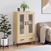 Berkfield Home Highboard Sonoma Oak 69.5x31x115 cm Engineered Wood in Brown