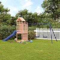 Berkfield Home Outdoor Playset Solid Wood Douglas in Brown