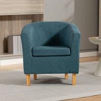 Artemis Home Millie Fabric Accent Chair in Teal | Size: 1 Pack