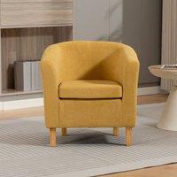 Artemis Home Millie Fabric Accent Chair in Yellow | Size: 1 Pack