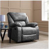Home Detail Enoch Manual Recliner Armchair in Dark Grey
