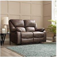 Home Detail Enoch 2 Seater Manual Recliner Sofa in Dark Brown