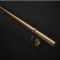 Forgeworks Antique Brass Premium Easy Install Indoor Stair Handrail Kit 2.4m in Gold