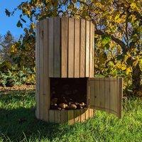 Woven Wood Original Wooden Potato Barrel - Height 65cm x Diameter 36cm by in Natural