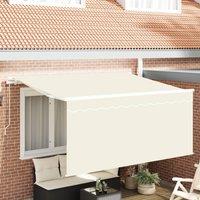 Berkfield Home Retractable Awning Cream 300 x 200 cm UV-resistant Fabric