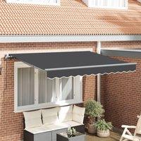 Berkfield Home Manual Retractable Awning Anthracite 300x200 cm