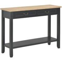 Berkfield Home Console Table Black 110x35x80 cm Wood | Size: 110 x 35 x 80 cm
