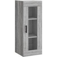 Berkfield Home Wall Mounted Cabinet Grey Sonoma 34.5x34x90 cm