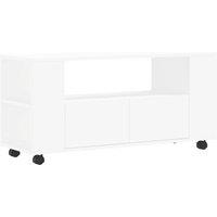 Berkfield Home TV Cabinet White 102x34.5x43 cm Engineered Wood