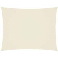 Berkfield Home Sunshade Sail Oxford Fabric Rectangular 4x6 m Cream in Beige