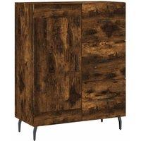 Berkfield Home Sideboard Smoked Oak 69.5x34x90 cm Engineered Wood in Brown