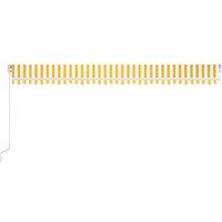 Berkfield Home Manual Retractable Awning with LED 600x300 cm Yellow & White