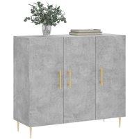 Berkfield Home Sideboard Concrete Grey 90x34x80 cm Engineered Wood | Size: 90 x 34 x 80 cm
