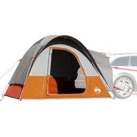Berkfield Home Car Tent 4-Person Grey & Orange Waterproof