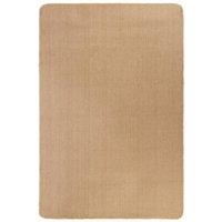Berkfield Home Area Rug Jute with Latex Backing 120x180 cm Natural in Beige | Size: 100 cm diameter