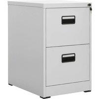 Berkfield Home Filing Cabinet Light Grey 46x62x72.5 cm Steel