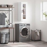 Berkfield Home Wall Mounted Cabinet White 34.5x34x90 cm