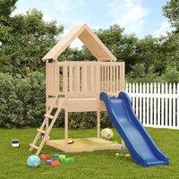 Berkfield Home Outdoor Playset Solid Wood Pine in Brown
