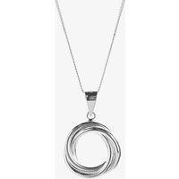 T.H.Baker Women's Silver Triple Ring Pendant 8.68.2379 | Size: 16-18inch