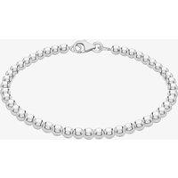 T.H.Baker Women's Sterling Silver 19cm Bead Bracelet 8.27.2062 | Size: 19 cm
