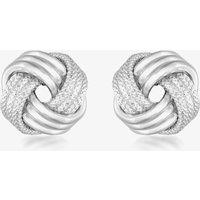 T.H.Baker Women's Sterling Silver 11mm Textured Knot Stud Earrings 8.55.6439
