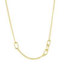 Spero London Women's Sterling Silver Chain & Link Necklace in Gold