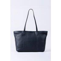 Lakeland Leather Women's 'Torver' Leather Tote Bag in Navy