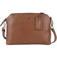 Ashwood Leather Women's 'Brill' Leather Shoulder Bag in Tan