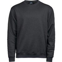TEE JAYS Men's Heavyweight Sweatshirt in Dark Grey | Size: Medium