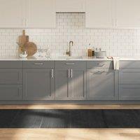 Berkfield Home Rug Rectangular Grey 80x400 cm Bamboo | Size: Medium