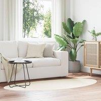 Berkfield Home Rug "HUARTE" Short Pile Soft & Washable Cream 80x150 cm | Size: Medium