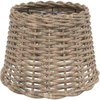 Berkfield Home Ceiling Lamp Shade Brown 30x20 cm Wicker in Light Brown | Size: 30x20 cm
