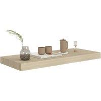 Berkfield Home Durable Floating Wall Shelf Oak 60x23.5x3.8 cm MDF in Tan