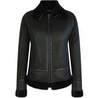 TruClothing Women's Classic Sheepskin Zip Jacket B3 Pilot in Black | Size: 2XL