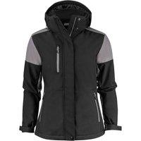 Printer Women's Padded Soft Shell Jacket in Black | Size: Small