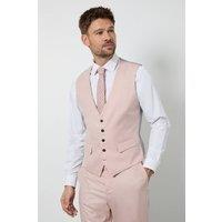 Burton Men's Light Pink Slim Fit Waistcoat | Size: Medium