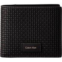 Calvin Klein Men's Boxed Embossed Woven Wallet Black