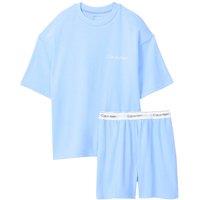 Calvin Klein Men's Ss Tee Short Set Blue Descent | Size: XL