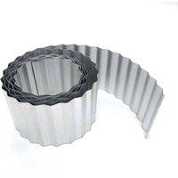 Primrose Galvanised Lawn Edging Rust Proof Wavy Roll 10m Rolls in Silver | Size: 1 Pack