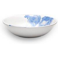 Wade Albert White Blue Floral Cereal Bowl with Pale Blue & White Floral Pattern, Crafted from Earthenware, Made in Stoke-on-Trent, 19cm, Blue