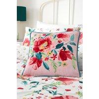 Dreams & Drapes 'Abstract Poppy' Velvet Filled Cushion | Size: 43 cm x 43 cm