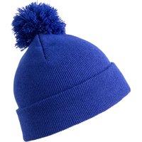 Result Winter Essentials Pom Pom Beanie in Blue